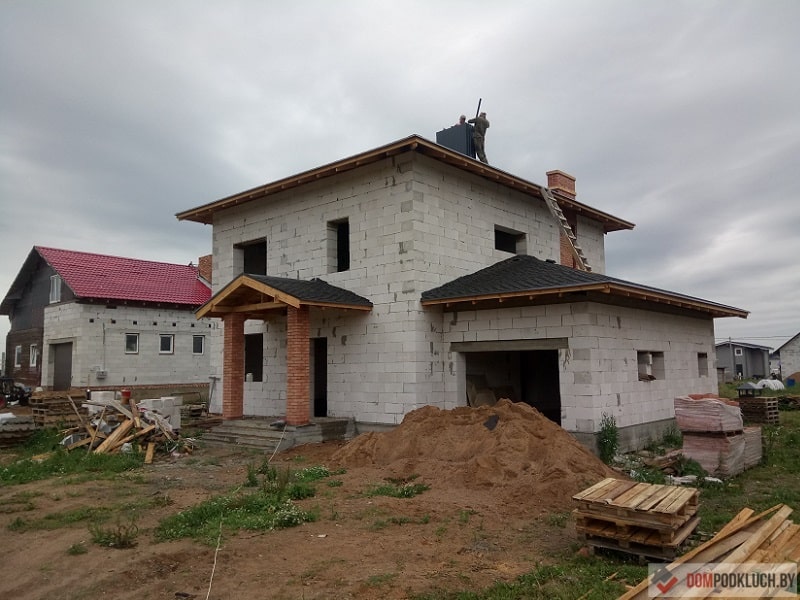Построенный дом под ключ, коттедж